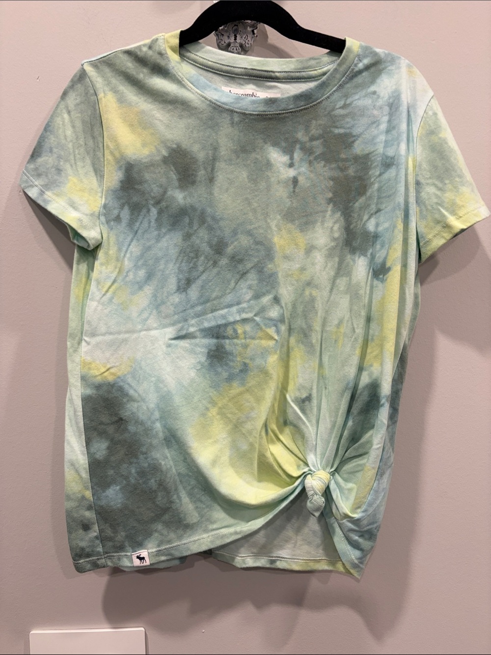 abercrombie kids Tie-Dye Knot Tee - Green & Yellow